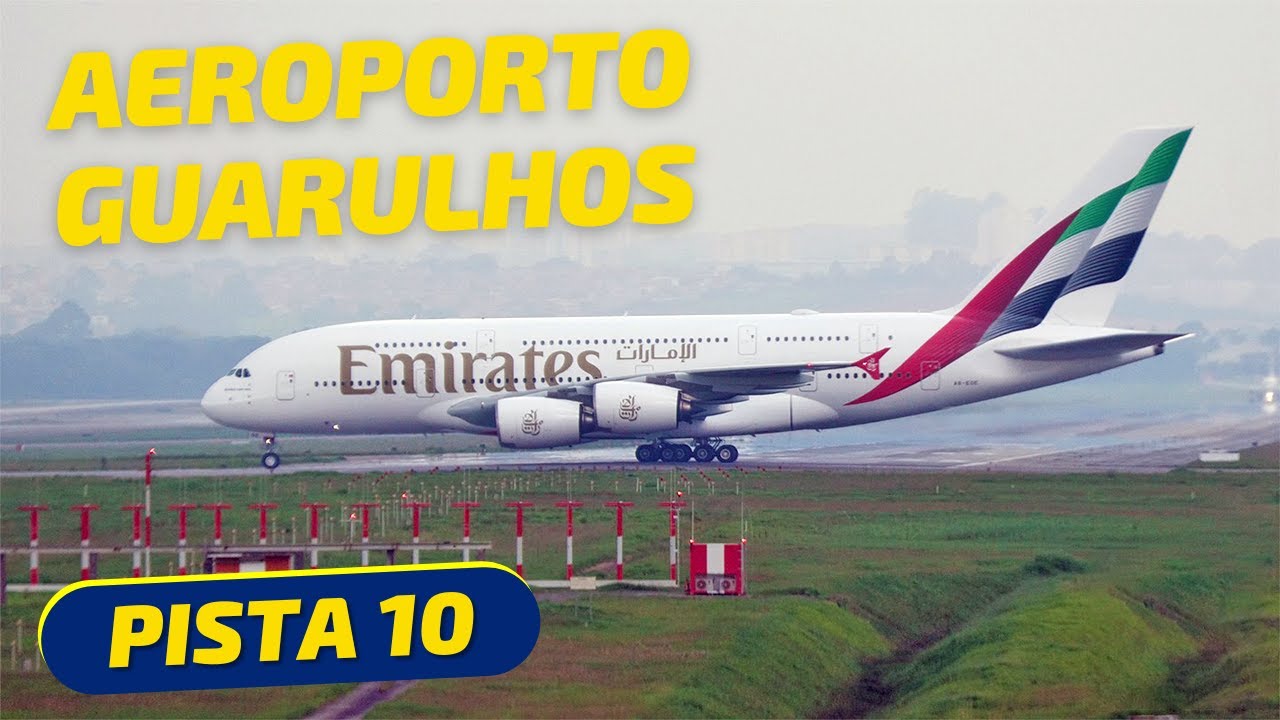 SBGR LIVE 10L – Câmera AO VIVO 24H do Aeroporto Internacional de Guarulhos – GRU Airport – Com Fonia