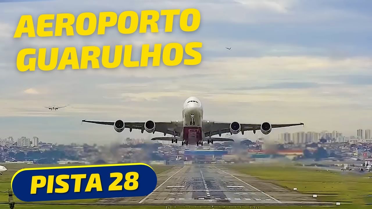 SBGR LIVE 28 – Câmera AO VIVO 24H do Aeroporto Internacional de Guarulhos – GRU Airport – Com Fonia